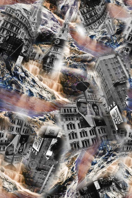 欧式建筑印花华亿平台图片