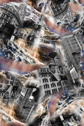 473415-自然山水风景城市欧式建筑混搭