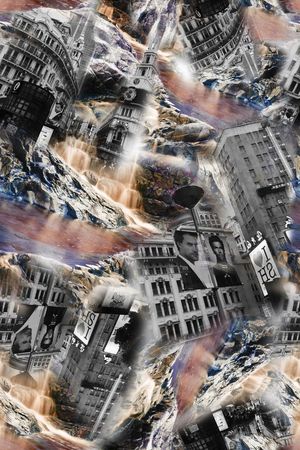 欧式建筑印花华亿平台图片