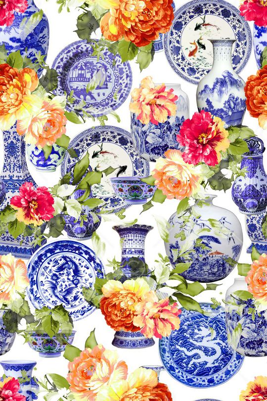 花朵印花华亿平台图片