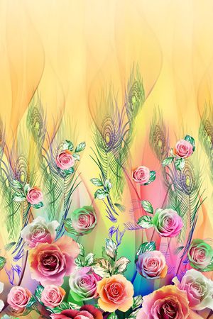 抽象过渡渐变印花华亿平台图片