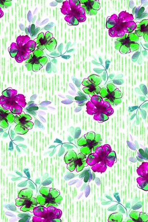 Floral all-over印花华亿平台图片