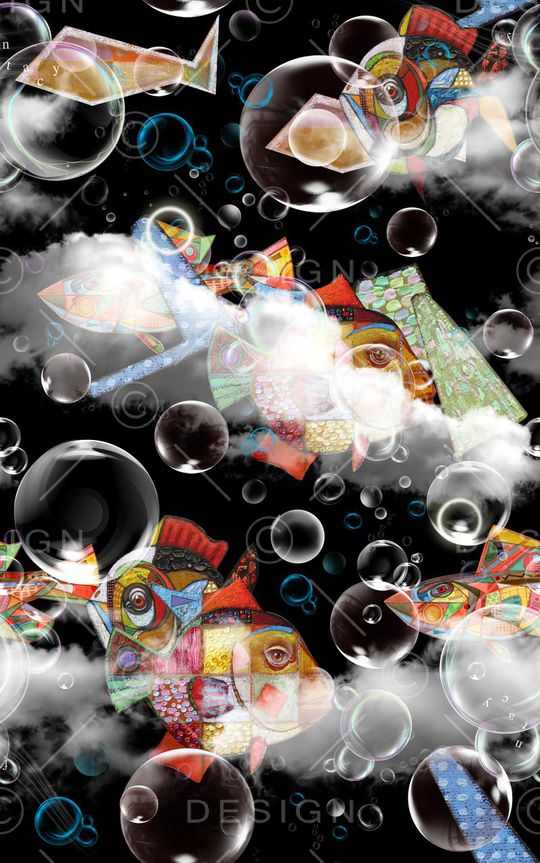 抽象印花华亿平台图片