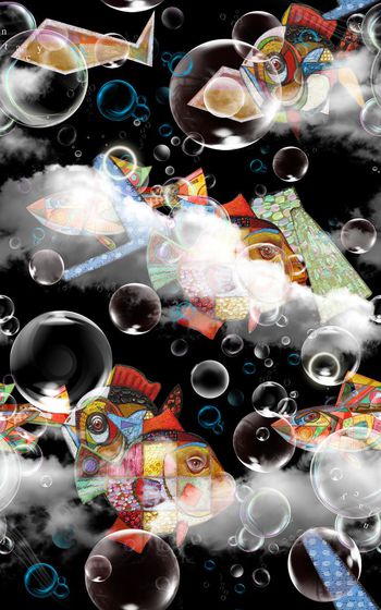 473557-梦幻气泡飞鱼