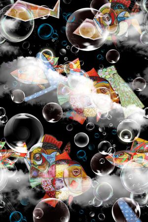 抽象印花华亿平台图片