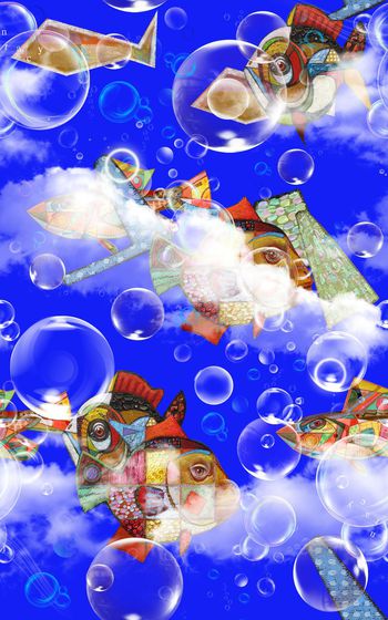 473558-梦幻气泡飞鱼