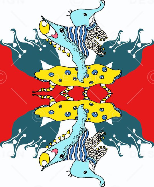 红色印花华亿平台图片