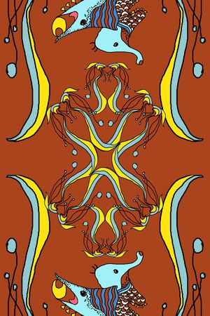 鱼印花华亿平台图片