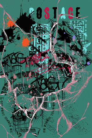 抽象印花华亿平台图片