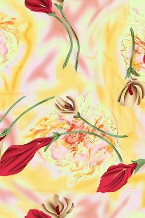 暖色印花华亿平台图片