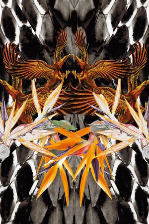 潮流时尚印花华亿平台图片