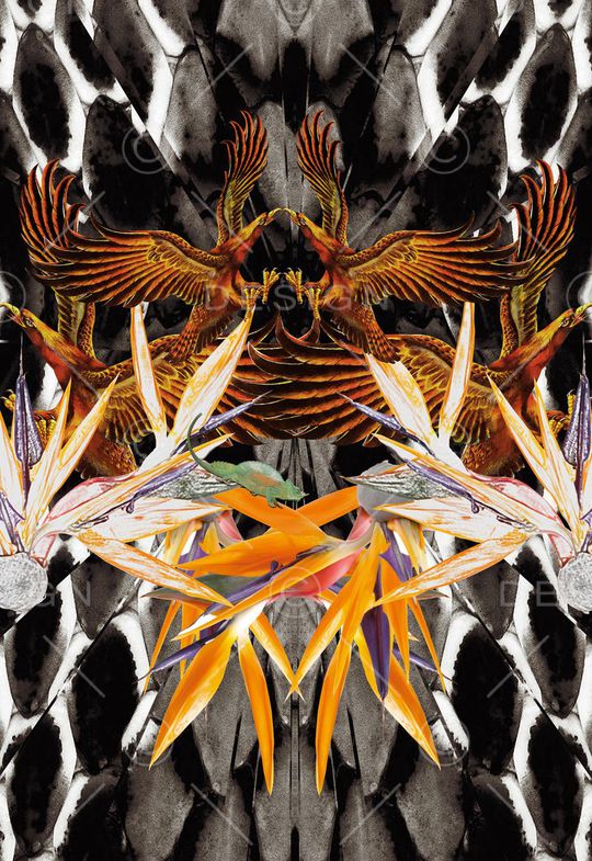 潮流时尚印花华亿平台图片