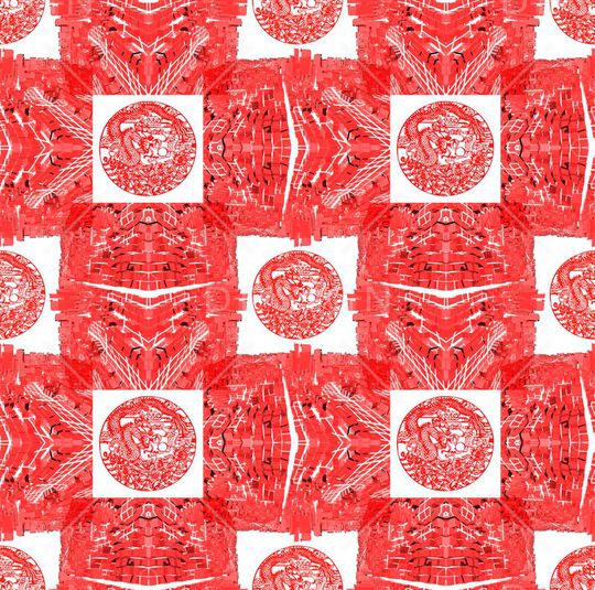 几何印花华亿平台图片