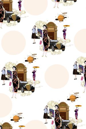 时尚复古印花华亿平台图片