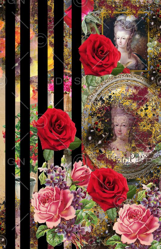 复古印花华亿平台图片