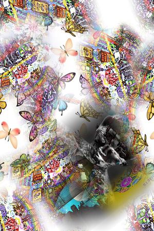 达人街拍印花华亿平台图片