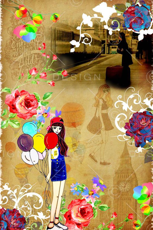 创意图案印花华亿平台图片