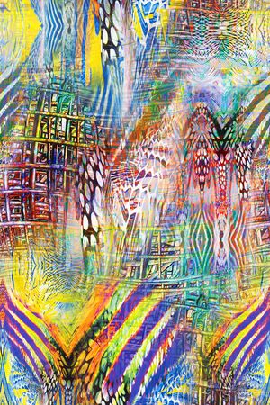 抽象印花华亿平台图片