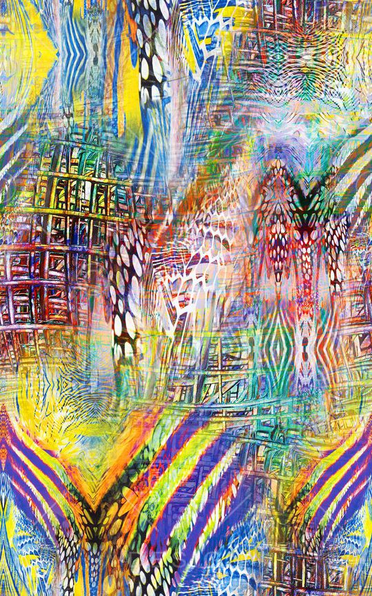 抽象印花华亿平台图片