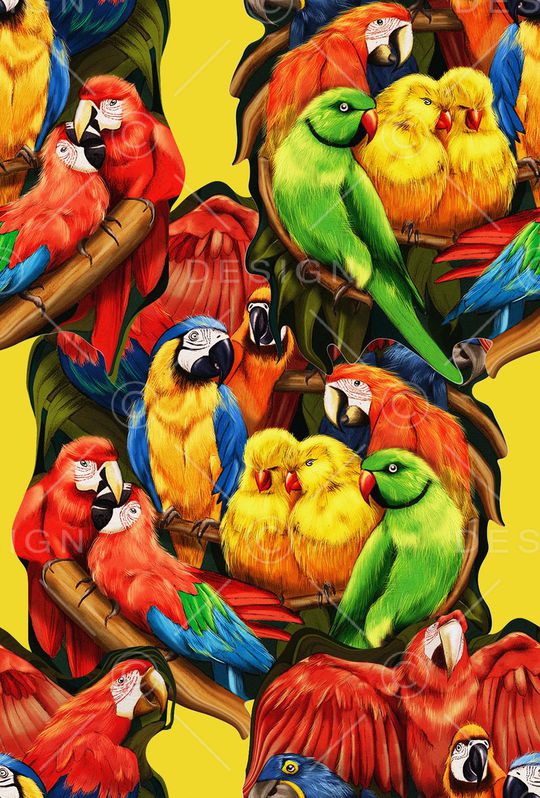 热带风情印花华亿平台图片