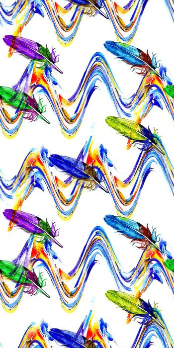 474226-条子 条纹 彩虹 简单  个性 羽