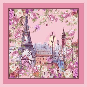 长方丝巾印花华亿平台图片