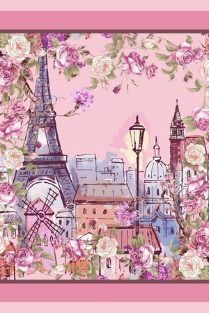 长方丝巾印花华亿平台图片