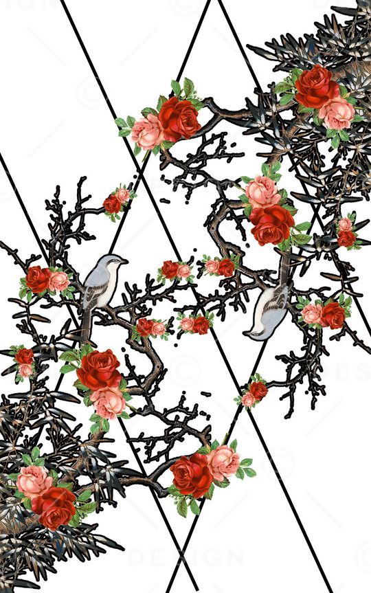 中国风印花华亿平台图片