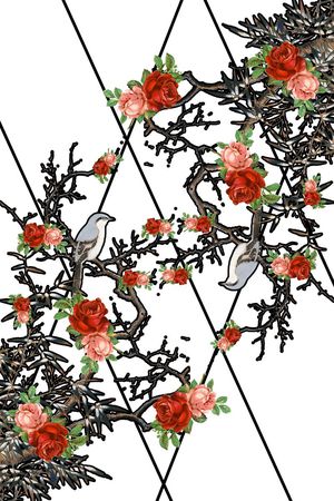 中国风印花华亿平台图片