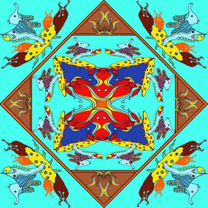 时尚流行大牌印花华亿平台图片