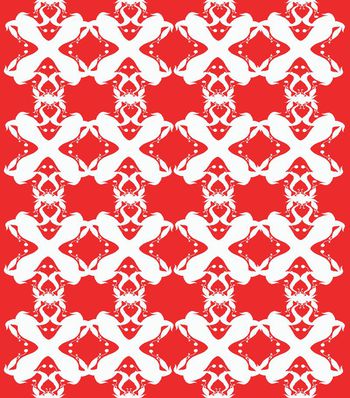 红色印花华亿平台图片