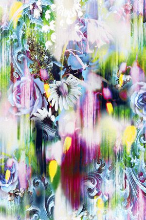 抽象印花华亿平台图片