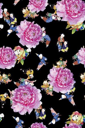 潮流大牌印花华亿平台图片