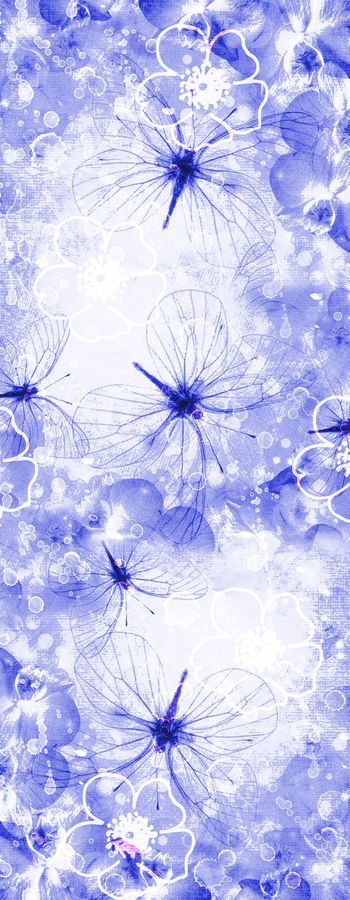 474458-花卉 潮流 时尚 长形丝巾