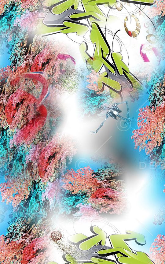 混搭印花华亿平台图片