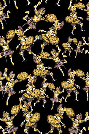 复古印花华亿平台图片