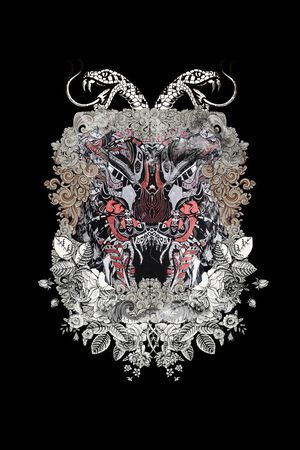 潮流时尚印花华亿平台图片