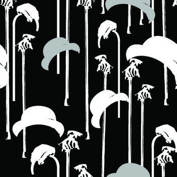 474702-满版帽子拐杖剪影华亿平台