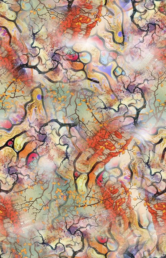 抽象印花华亿平台图片