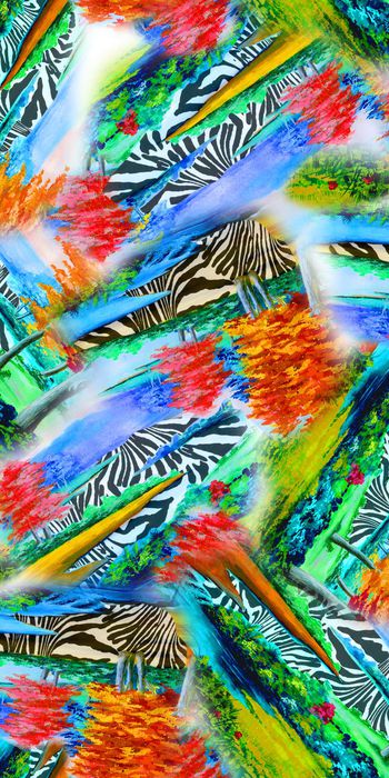 时尚 风景印花华亿平台图片