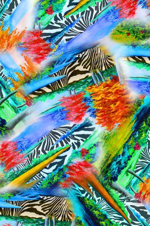 时尚 风景印花华亿平台图片