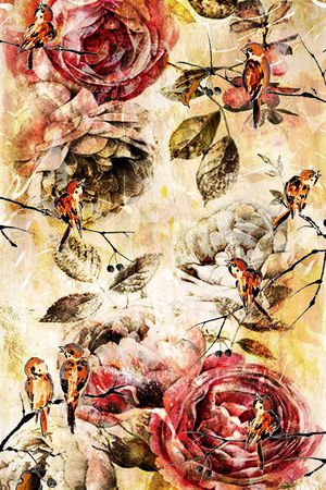 复古印花华亿平台图片