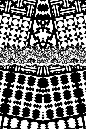 黑白印花华亿平台图片