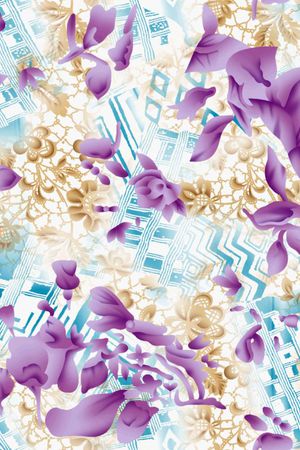 复古印花华亿平台图片