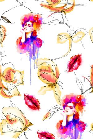 美女印花华亿平台图片