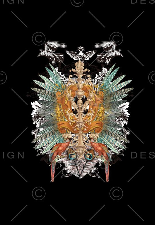 潮流时尚印花华亿平台图片