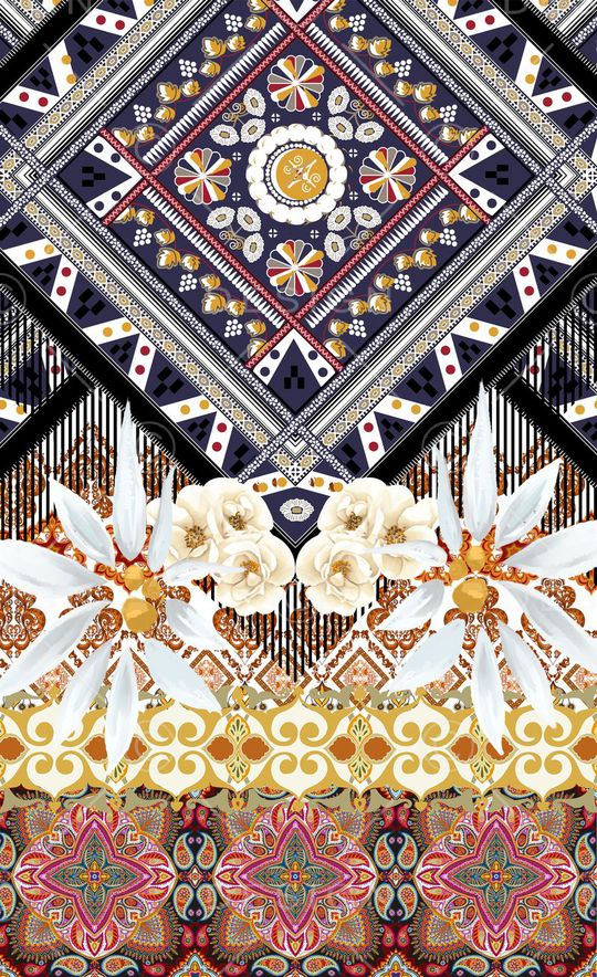 潮流时尚印花华亿平台图片