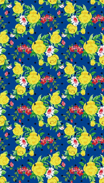 474980-大朵花卉 数码华亿平台 条纹