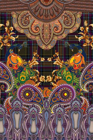 大牌民族风印花华亿平台图片