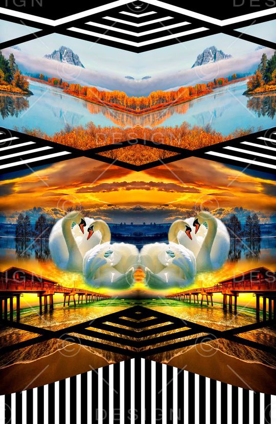 照片景观印花华亿平台图片